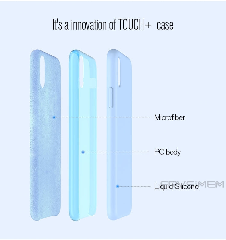 For iPhone XR Four Corners Full Coverage Liquid Silicone Case