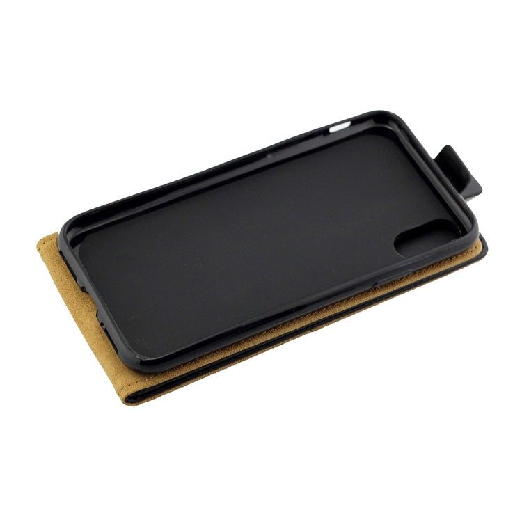 For iPhone XR Business Style Vertical Flip TPU Leather Case with Card Slot, For XR