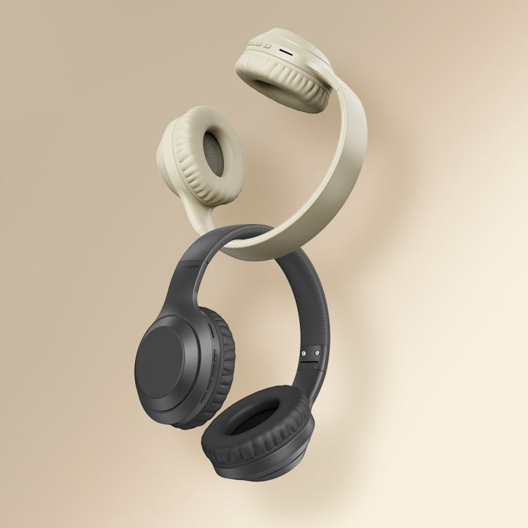 ROCK Space O2 HiFi Bluetooth 5.0 Wireless Headset with Mic, Support TF Card(White)