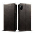 For iPhone X / XS Suteni Calf Texture Horizontal Flip Leather Case with Holder & Card Slots & Wallet, iPhone X / XS
