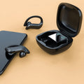 258 Wireless Ear-mounted Bluetooth Earphone with Charging Box & Digital Display, Support Touch & HD Call & Voice Assistant & NFC, MD03 Black, 258 White