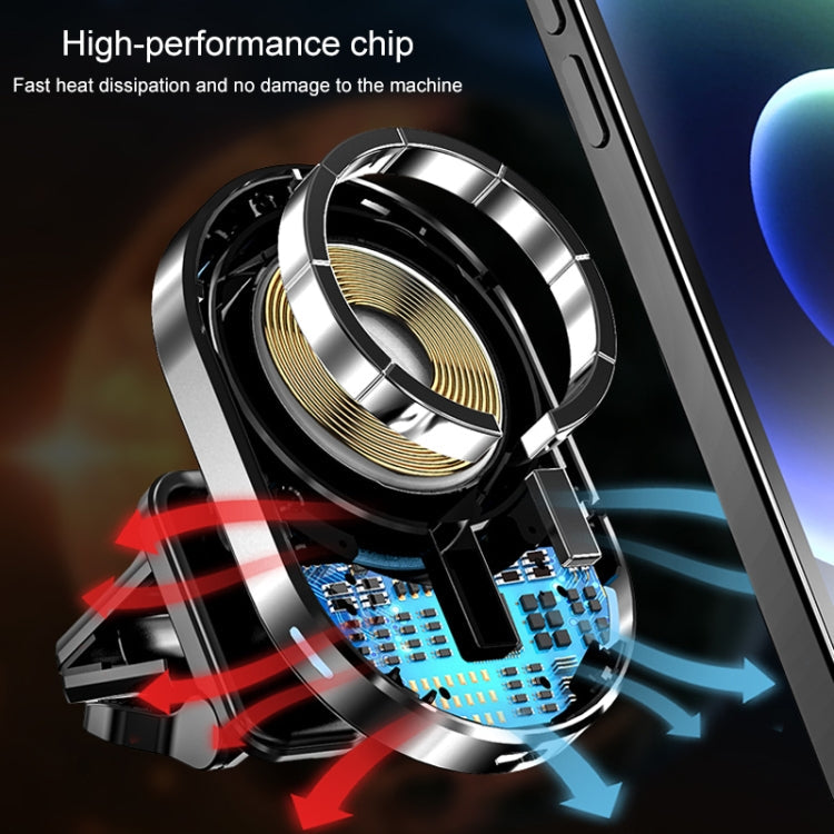 JJT-968 15W Max Output Magnetic Car Air Outlet Bracket Wireless Charger, JJT-968