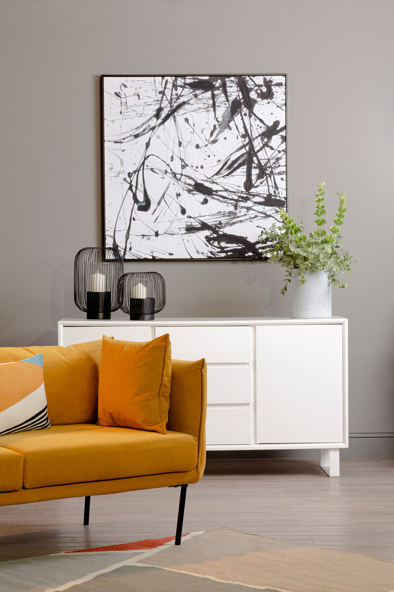 2 Seater Yellow Sofa, Kolding