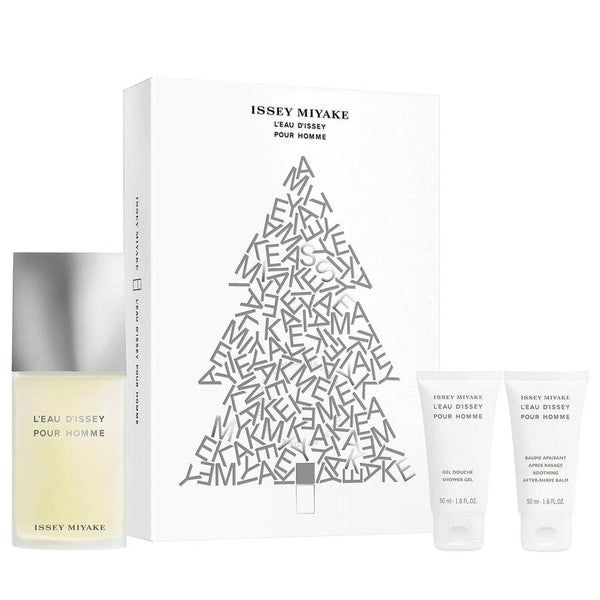 Issey Miyake L'Eau d'Issey Pour Homme Gift Set 125ml EDT + 50ml Shower Gel + 50ml Aftershave Balm - Christmas Edition