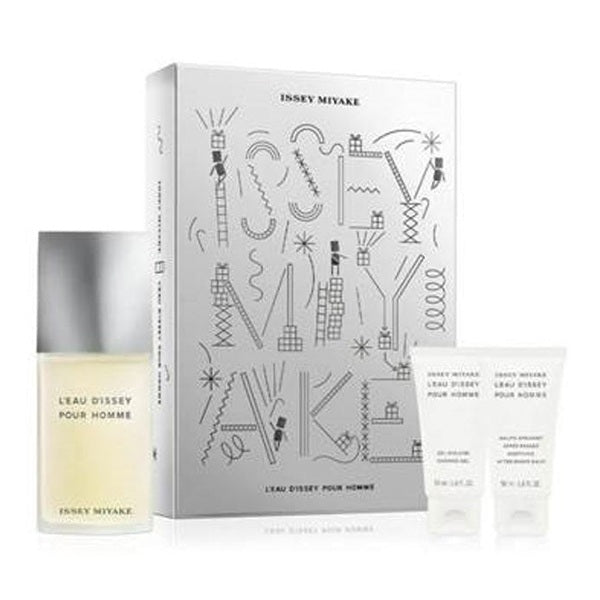 Issey Miyake L'Eau d'Issey Pour Homme Gift Set 125ml EDT + 50ml Shower Gel + 50ml Aftershave Balm