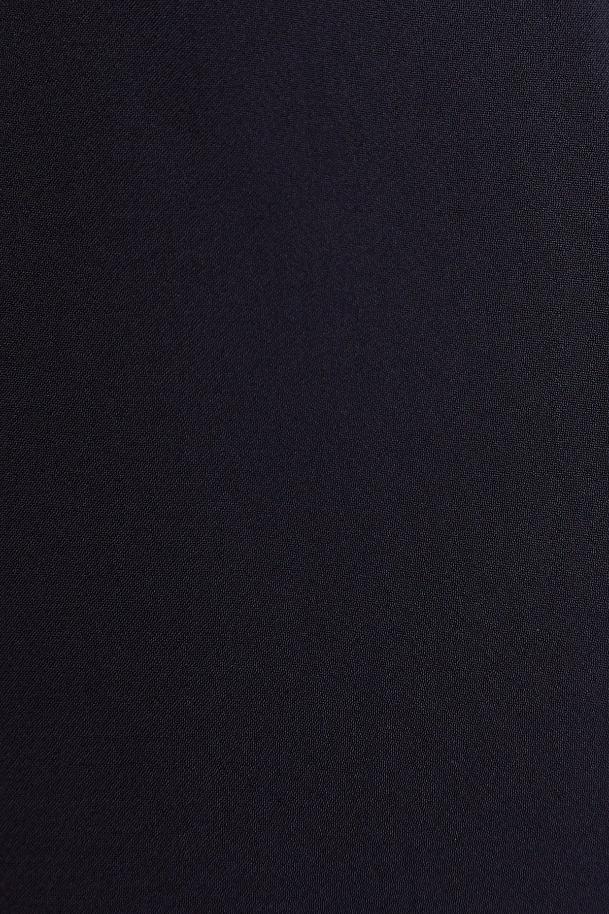 Tilde Sustainable Satin Back Crepe Wide Leg Trousers - Navy