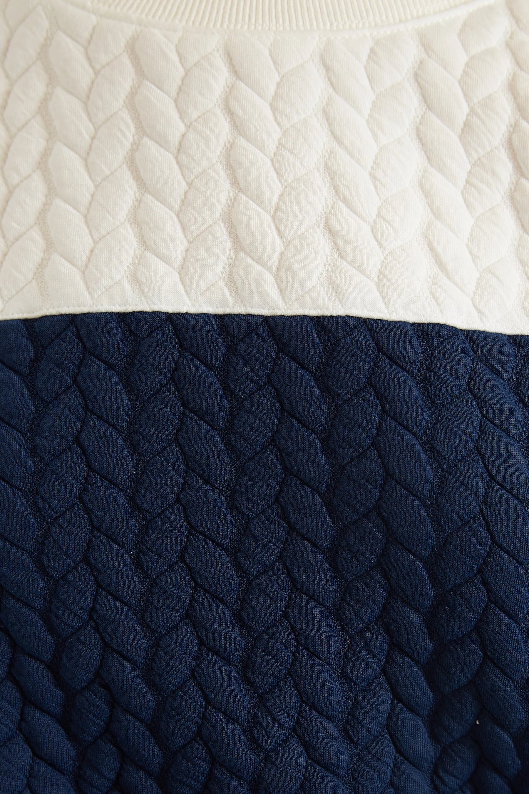 Jan 2 Colour Sweatshirt - Navy and White