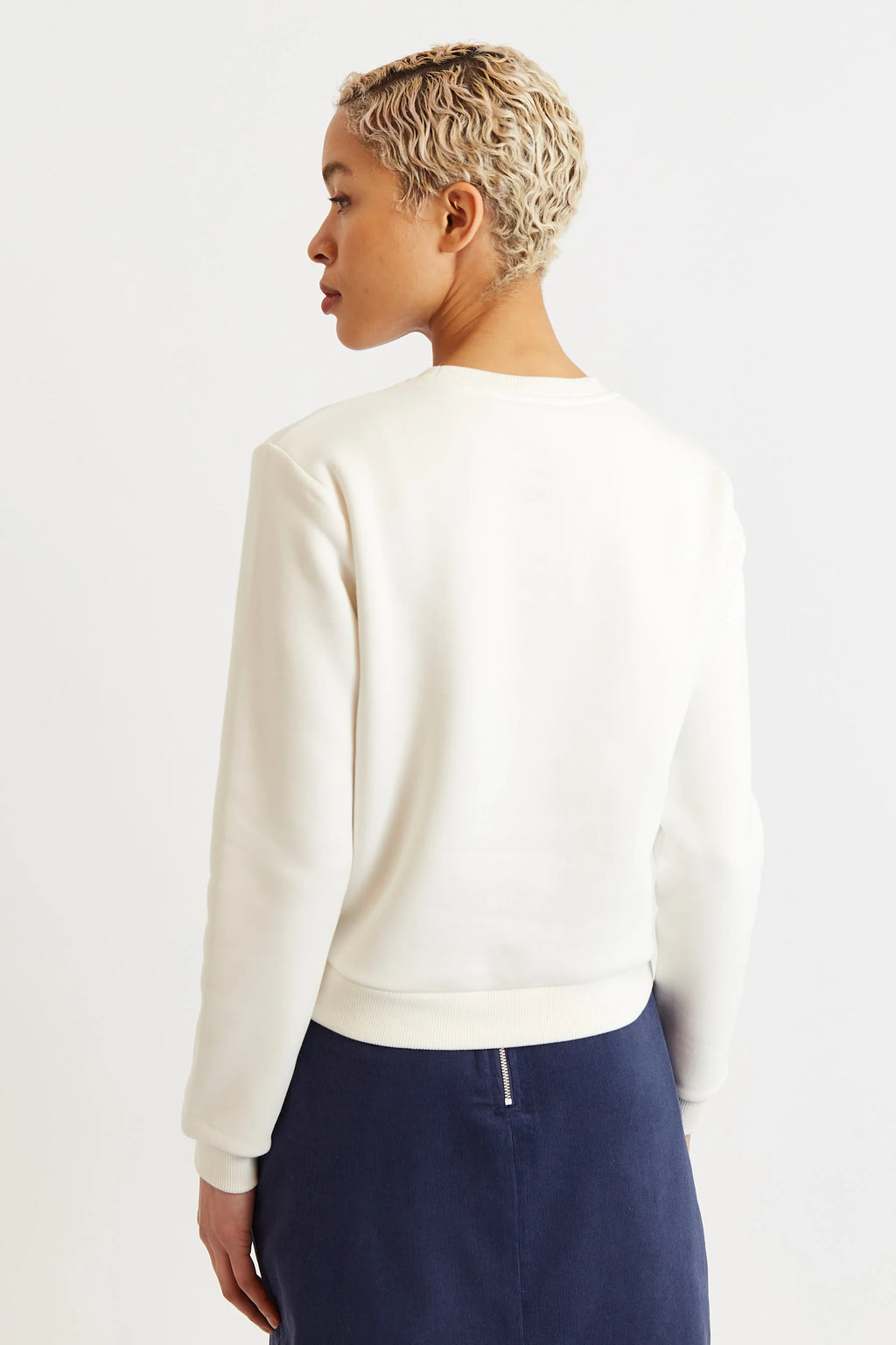 Jan Hand Embroidered Sweatshirt - Off White