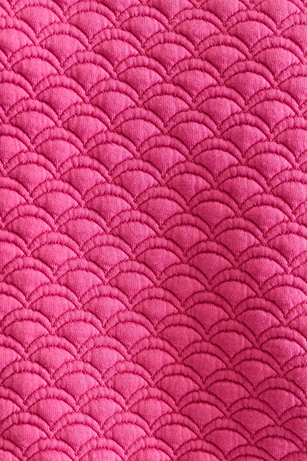 Jan Scallop Quilt Sweatshirt - Pink