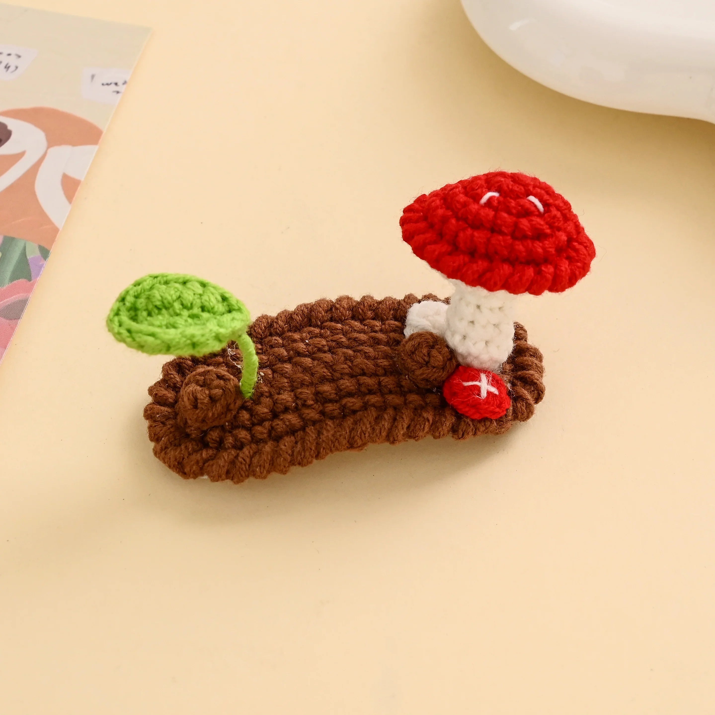 Mushroom Hair Clip