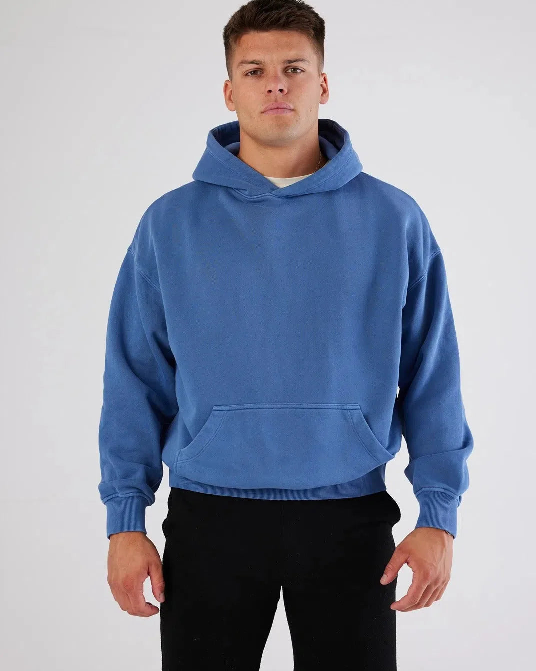 Antibes Heavyweight Hoodie Blue