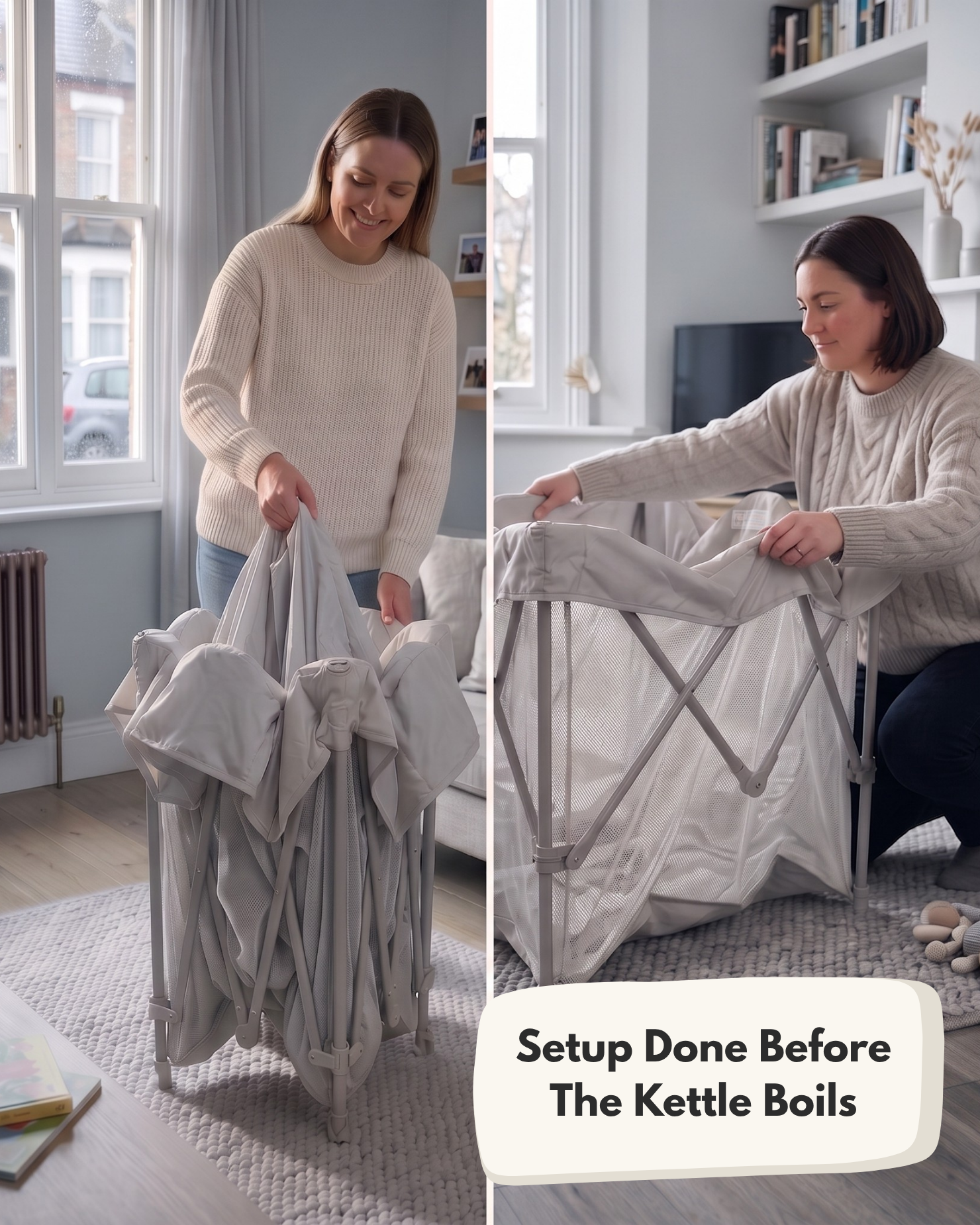 All Stars JOY Square Baby Playpen - Grey