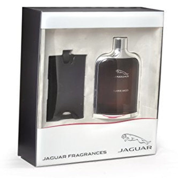 Jaguar Classic Amber Gift Set 100ml EDT + Luggage Tag