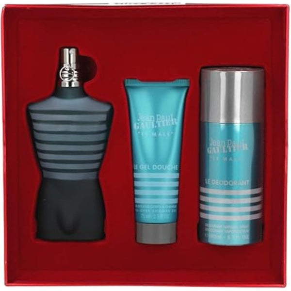 Jean Paul Gaultier Le Male Gift Set 125ml EDT + 75ml Shower Gel + 150ml Deodorant Spray