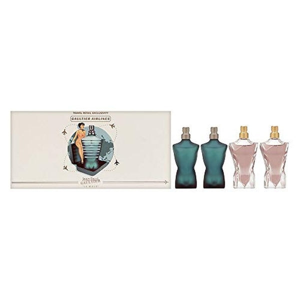 Jean Paul Gaultier Le Male Miniatures Gift Set 2x7ml Eau De Toilette + 2x7ml Eau De Parfum
