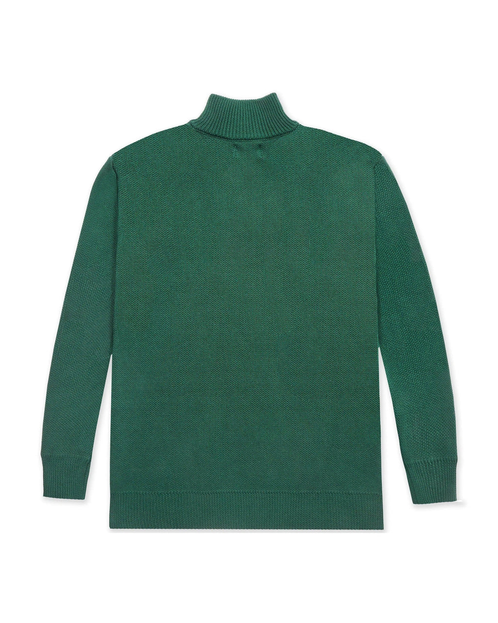 Knit 1/4 Zip Green