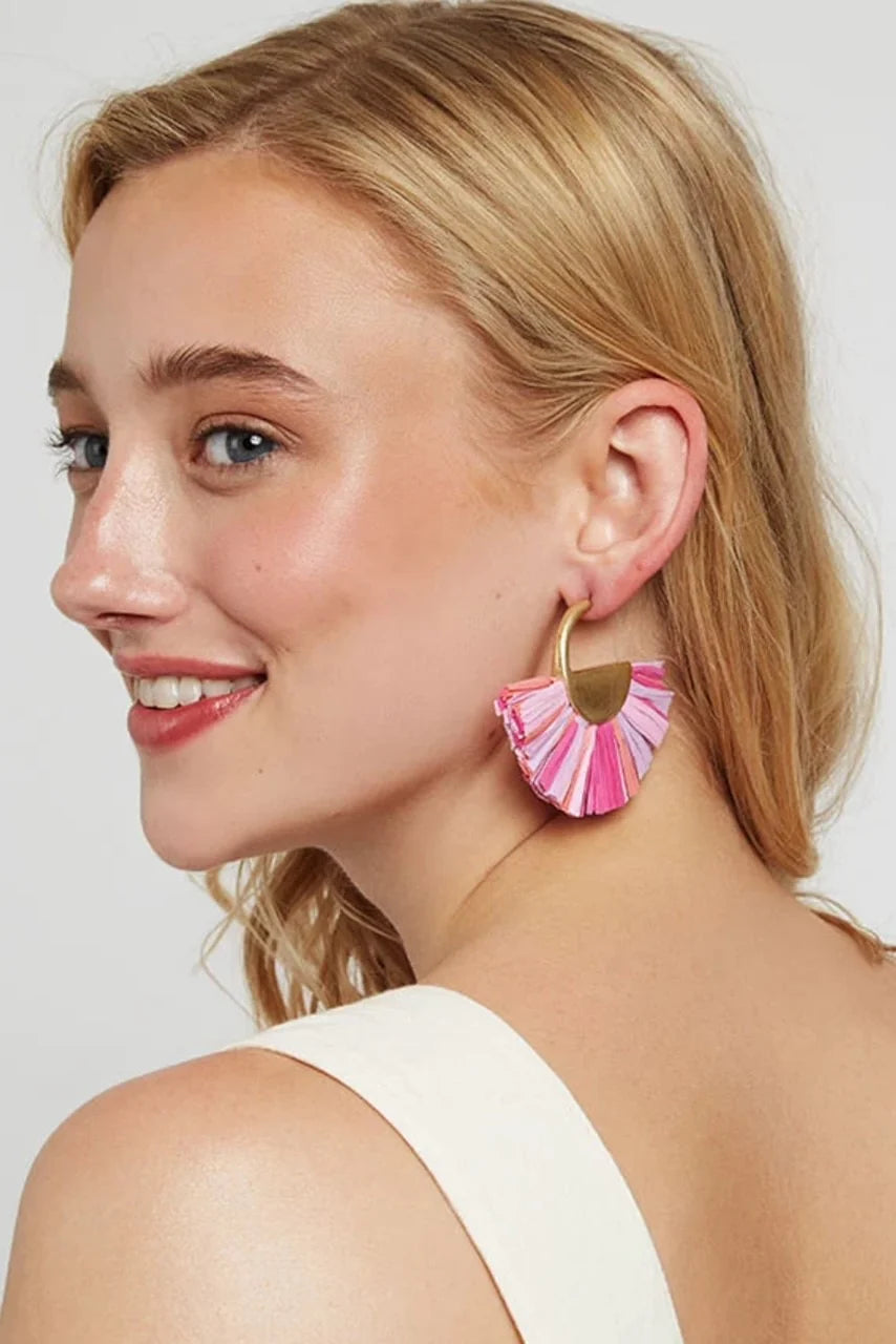 Jeremiah Hoop Tassel Earrings