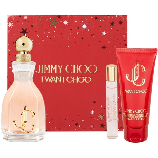 Jimmy Choo I Want Choo Gift Set 100ml EDP + 100ml Body Lotion + 7.5ml EDP