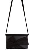 Jolie Bow Detail Crossbody Bag in Black