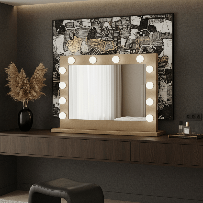 Jolie Gold Hollywood Mirror 80 x 60cm