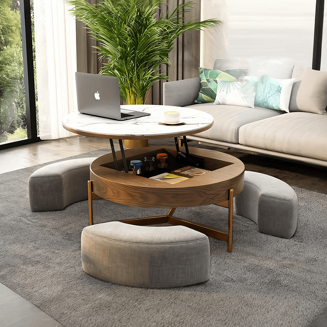 Josiah Round Lift-Top Coffee Table