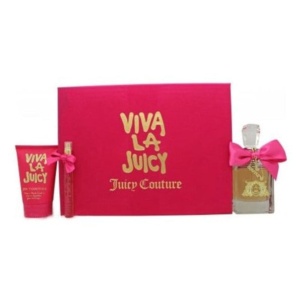 Juicy Couture Viva La Juicy Gift Set 100ml EDP + 125ml Body Souffle + 10ml EDP