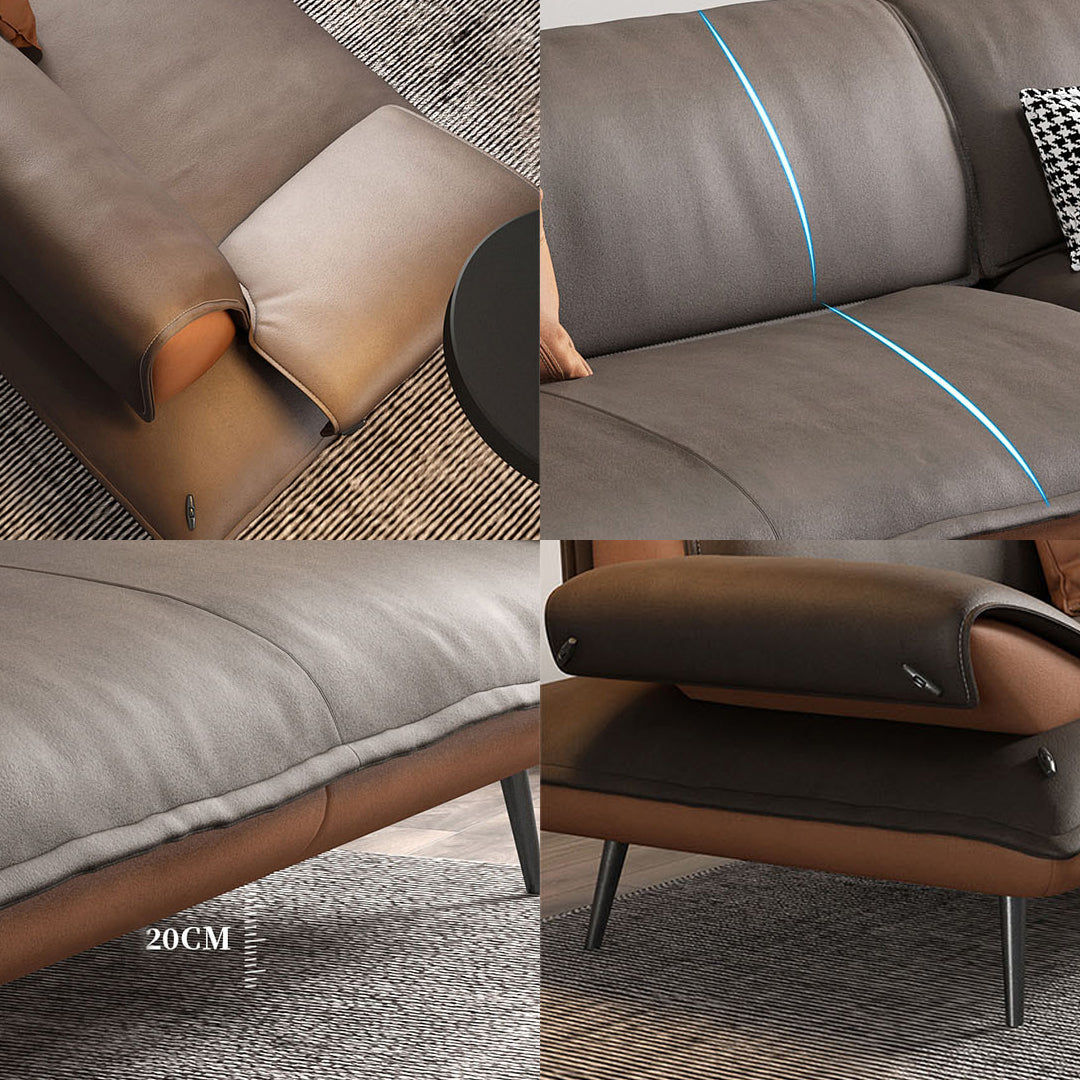 Julius S25 Two Seater Sofa, Leathaire