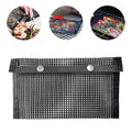 Barbecue Heat Resistant Non-stick Grilling Mesh BBQ Baking Bag, Size: 24 x 14cm (Black), 24 x 14cm (Black)