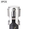 5 PCS Novel Stainless Steel Champagne Wine Bottle Stopper, 5 PCS  Wine Bottle Stopper