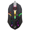 Chasing Leopard K2 USB LED Backlight 1600DPI Three-speed Adjustable Wired Optical Gaming Mouse, Length: 1.3m, K2