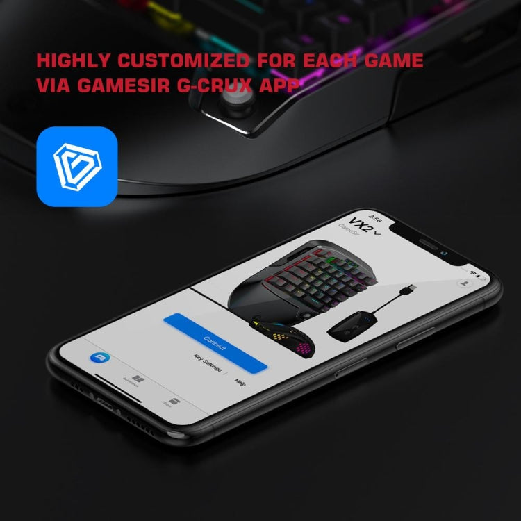 GameSir  VX2 AimSiwtch One-handed Wireless Gaming Keyboard & Mouse Kit(Black)
