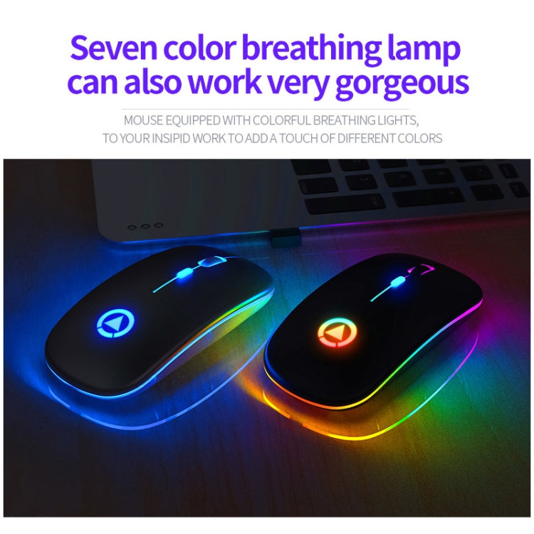 YINDIAO A2 2.4GHz 1600DPI 3-modes Adjustable Wireless Silent Mouse, Battery Powered(Black)