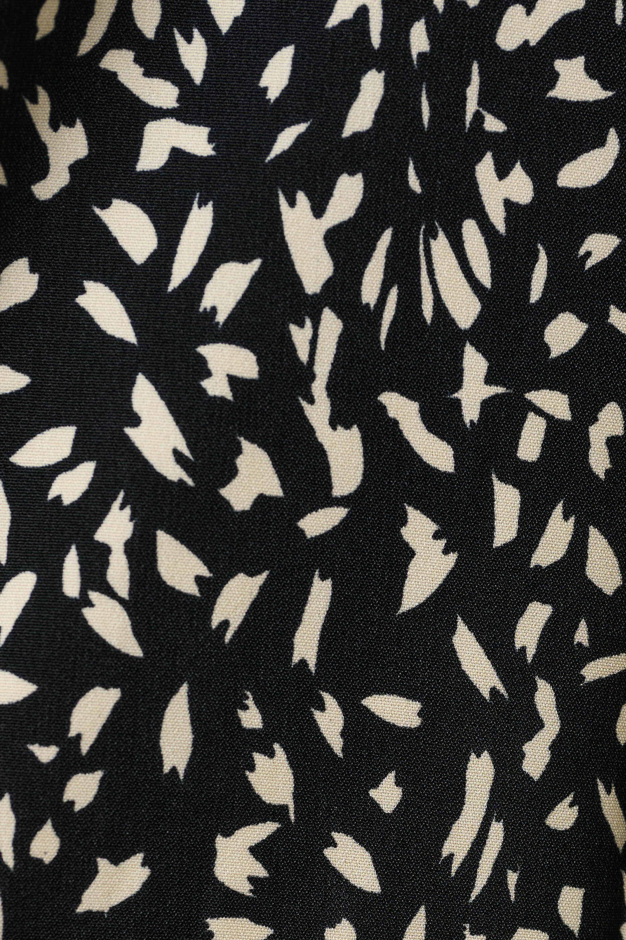 Kiyo Black Geo 11 Printed Midi Skirt
