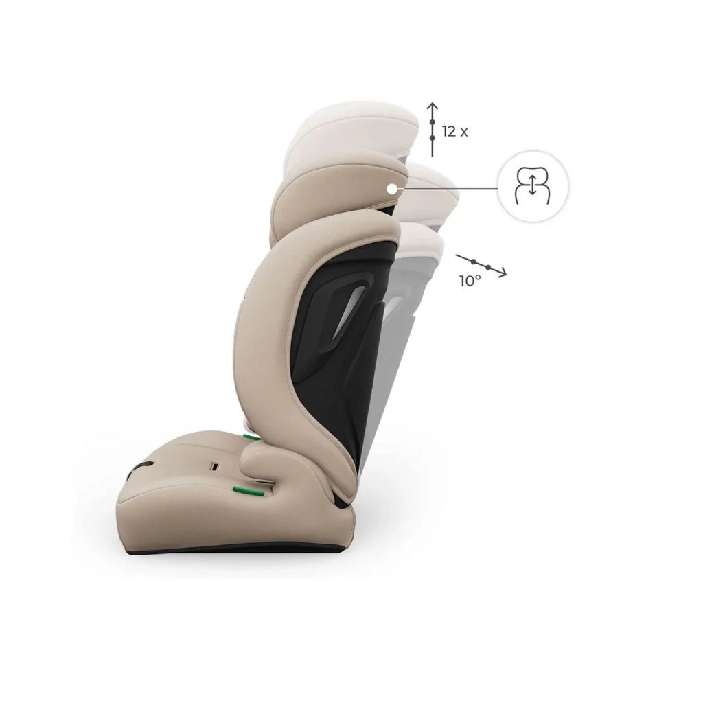Kinderkraft Comfort Up 2 Plus Group 1/2/3 i-Size Car Seat - Beige