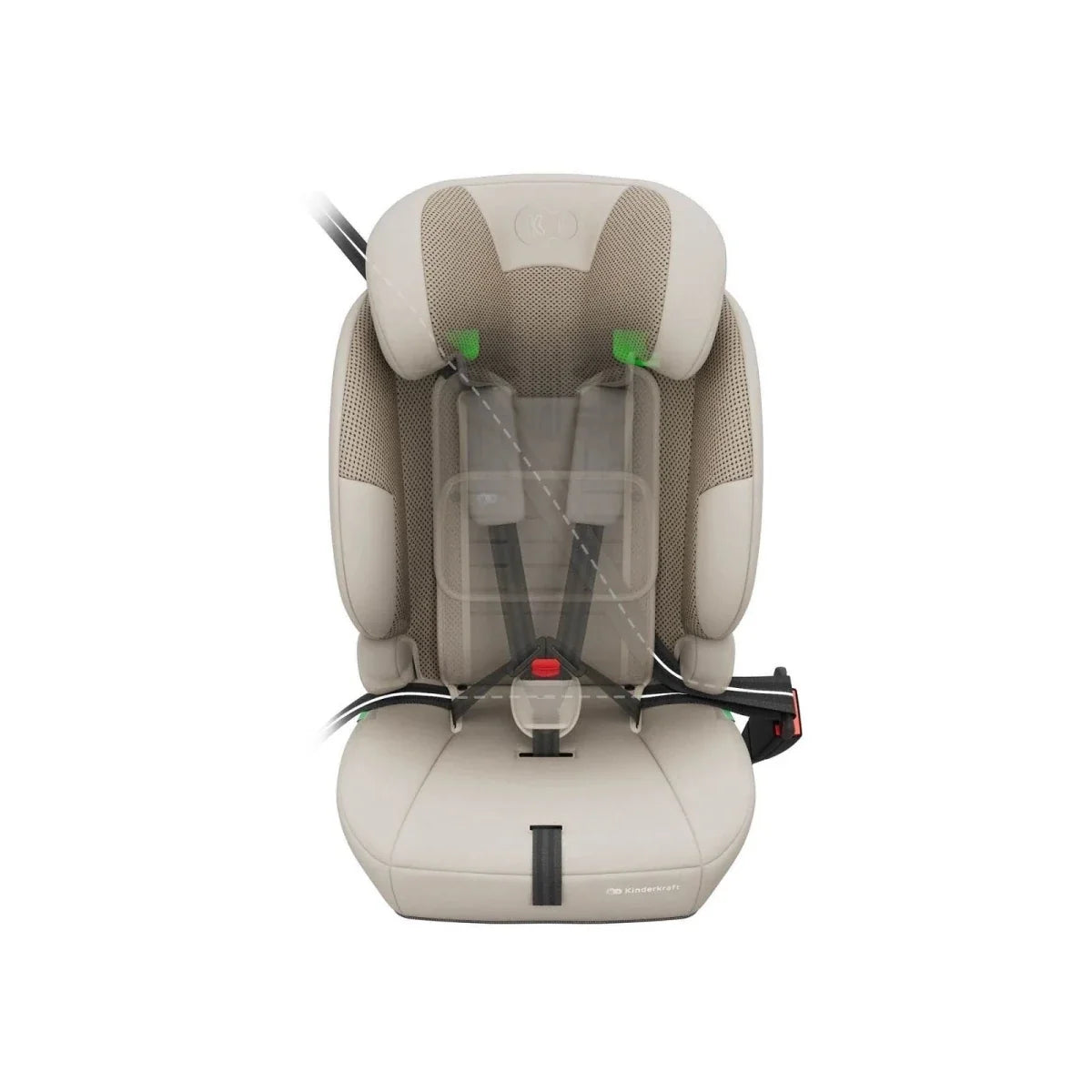 Kinderkraft Comfort Up 2 Plus Group 1/2/3 i-Size Car Seat - Beige