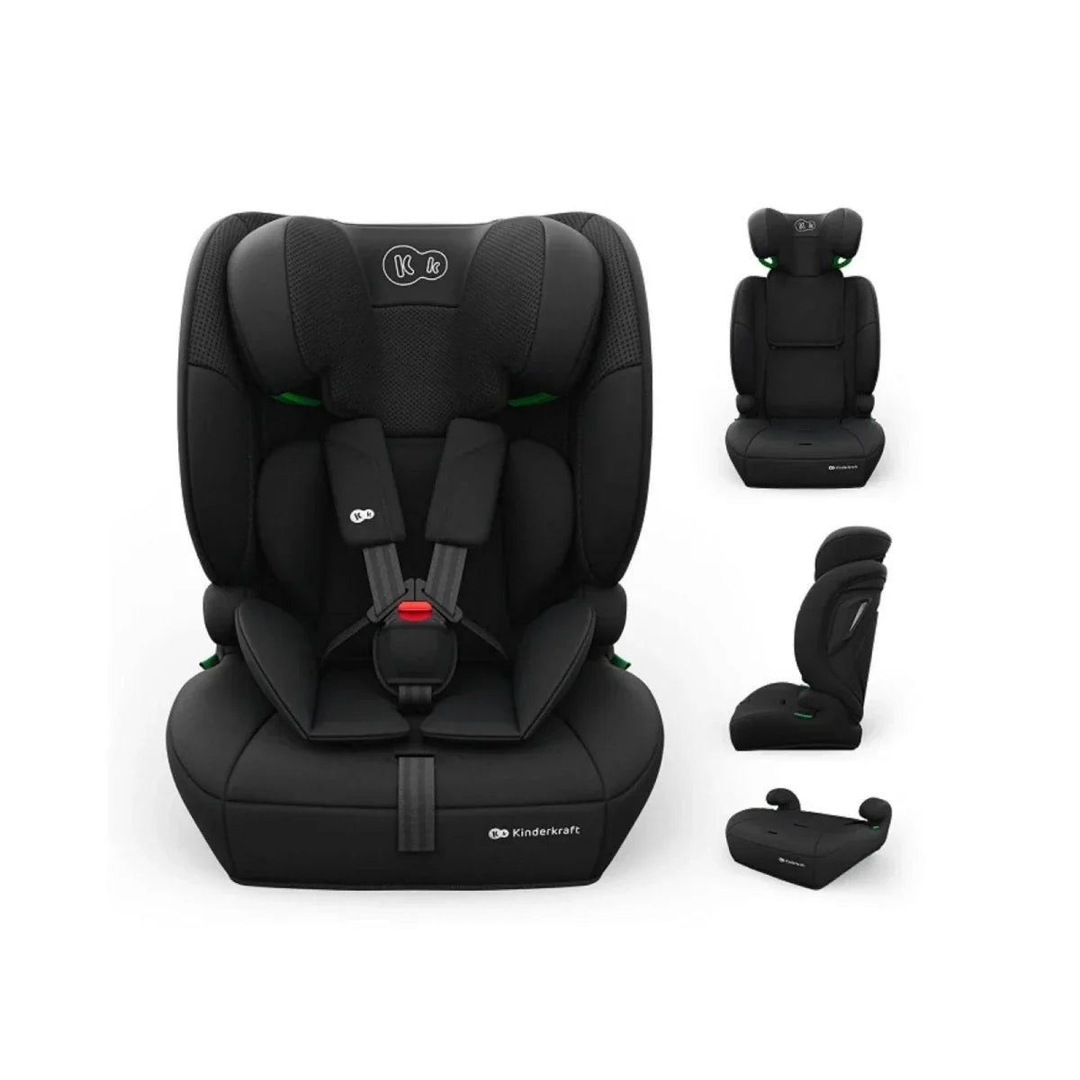 Kinderkraft Comfort Up 2 Plus Group 1/2/3 i-Size Car Seat - Black