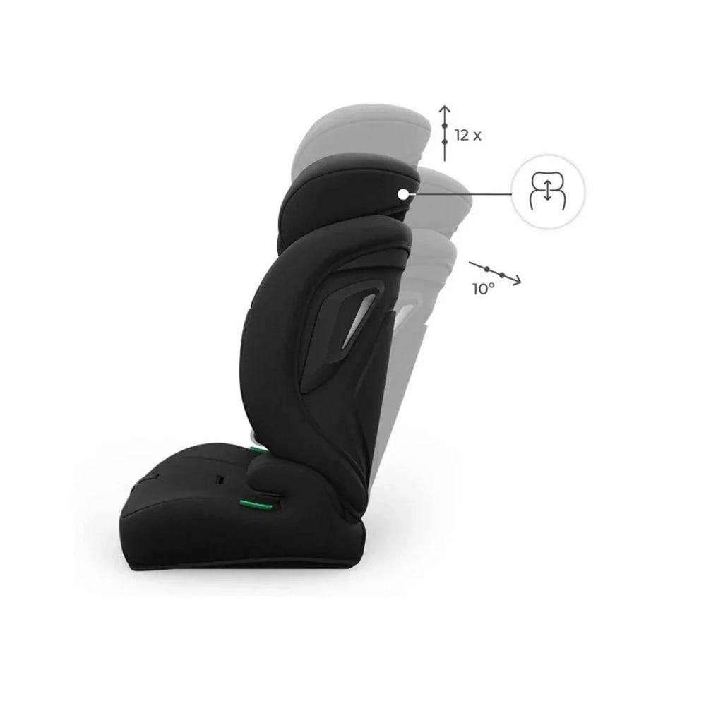 Kinderkraft Comfort Up 2 Plus Group 1/2/3 i-Size Car Seat - Black