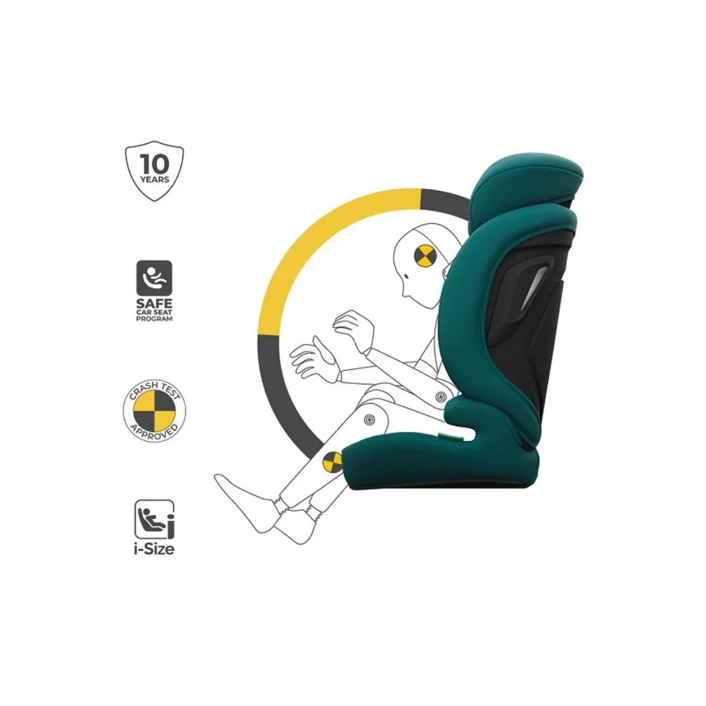 Kinderkraft Comfort Up 2 Plus Group 1/2/3 i-Size Car Seat - Green