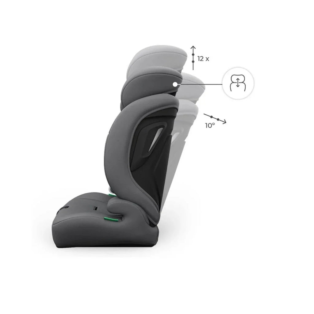 Kinderkraft Comfort Up 2 Plus Group 1/2/3 i-Size Car Seat - Grey