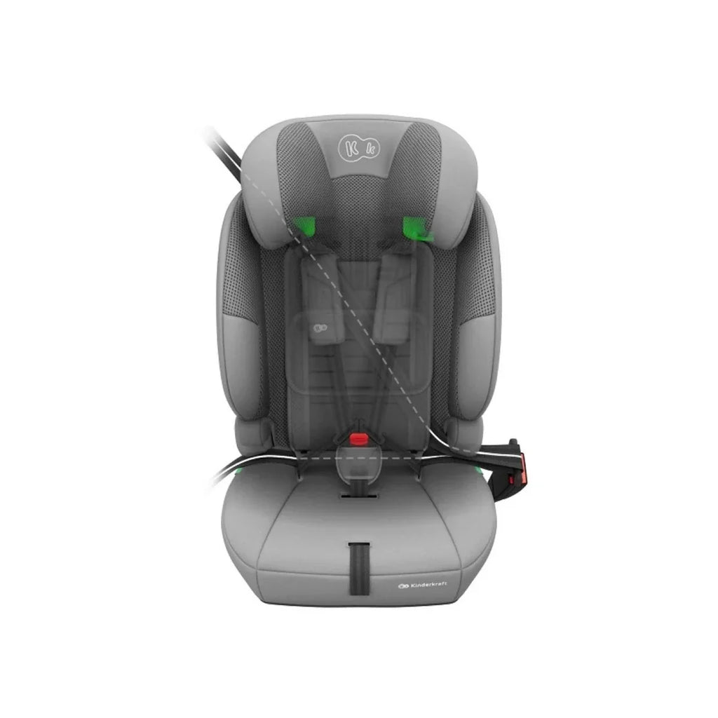 Kinderkraft Comfort Up 2 Plus Group 1/2/3 i-Size Car Seat - Grey