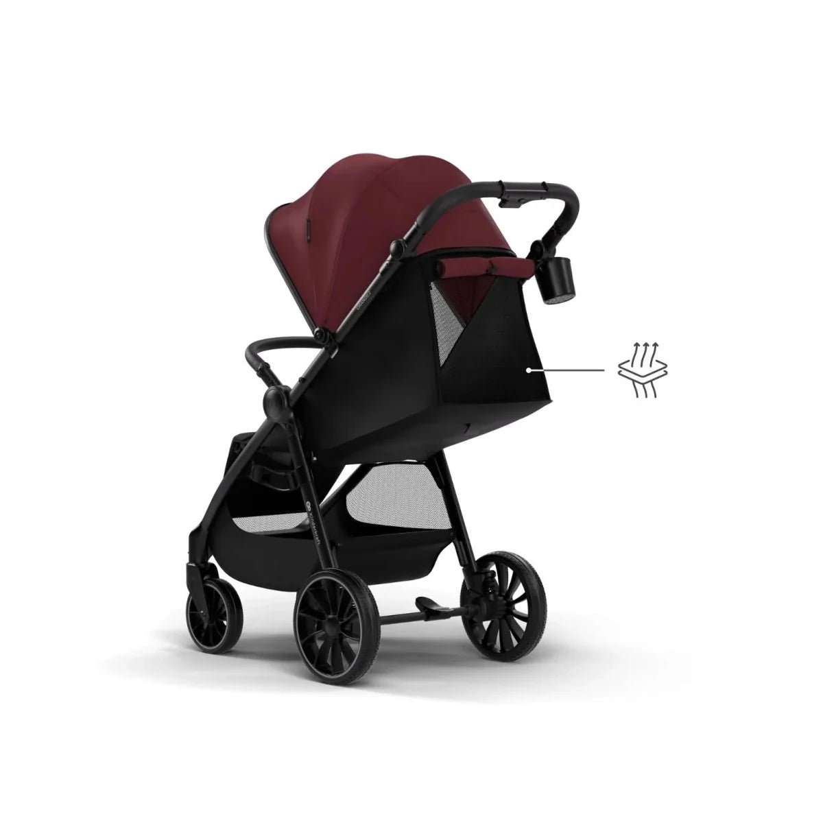 Kinderkraft Grande 2 Stroller - Dark Ruby