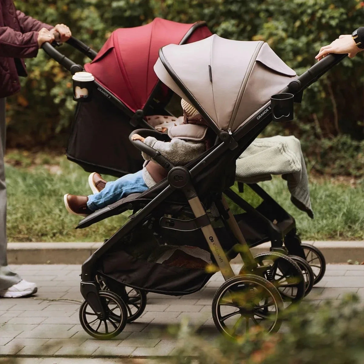 Kinderkraft Grande 2 Stroller - Dark Ruby