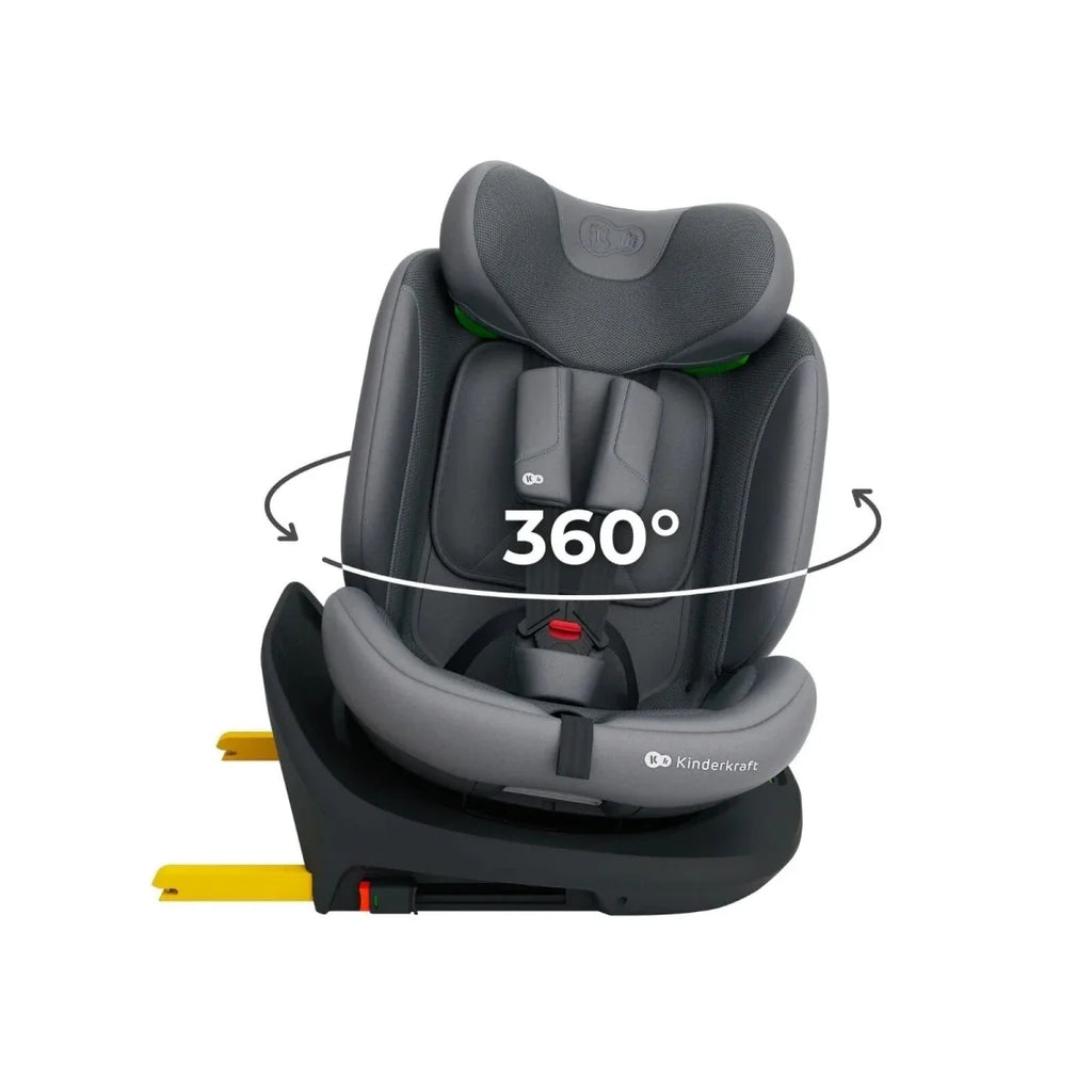 Kinderkraft I-Grow 2 Plus Group 0+/1/2/3 i-Size Car Seat - Grey