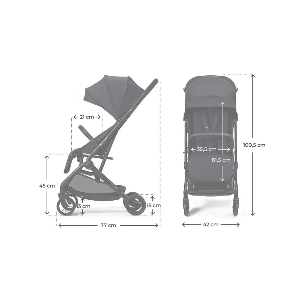 Kinderkraft Indy 3 Stroller - Coal Black