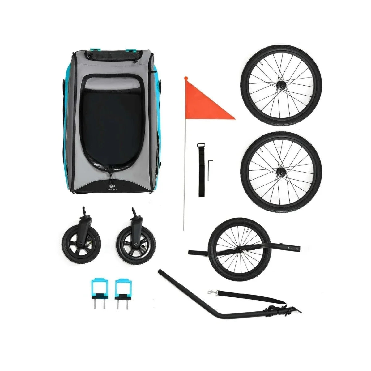 Kinderkraft Nava 3-in-1 Stroller - Hawaiian Blue