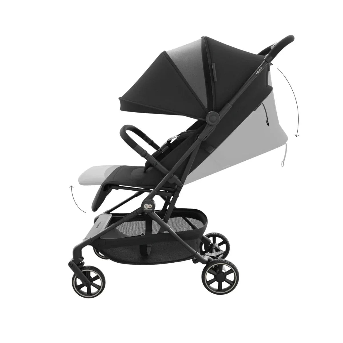 Kinderkraft Nebo Compact Stroller - Midnight Black