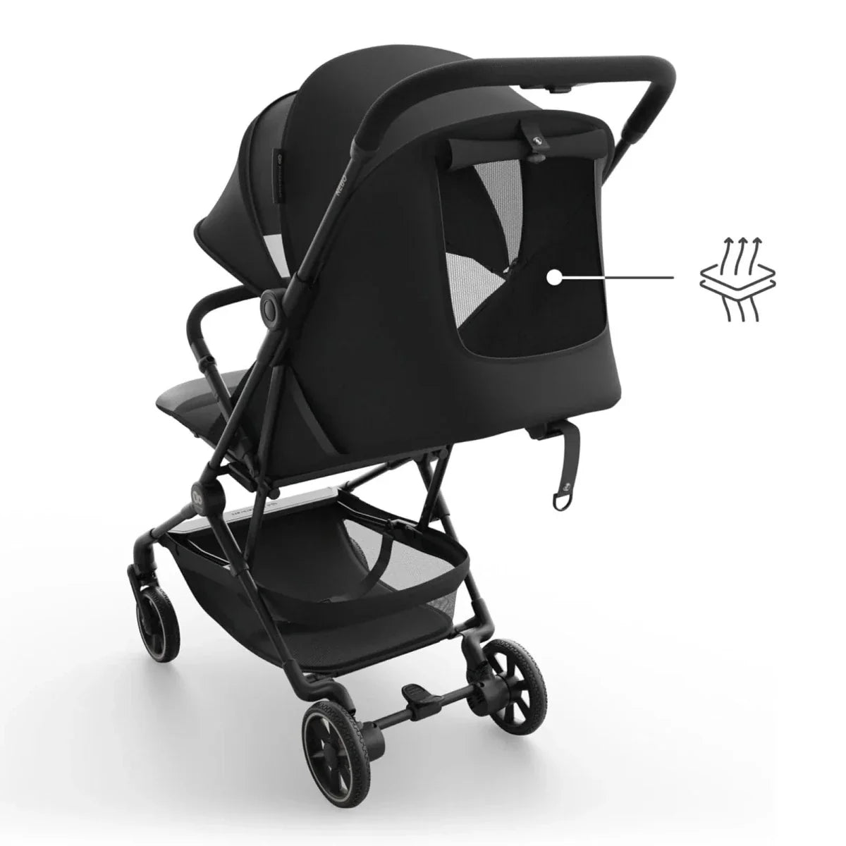 Kinderkraft Nebo Compact Stroller - Midnight Black