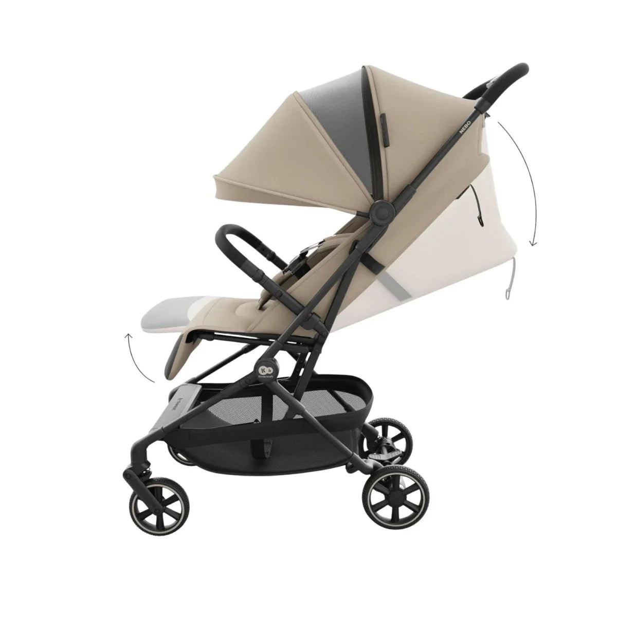 Kinderkraft Nebo Compact Stroller - Soft Beige