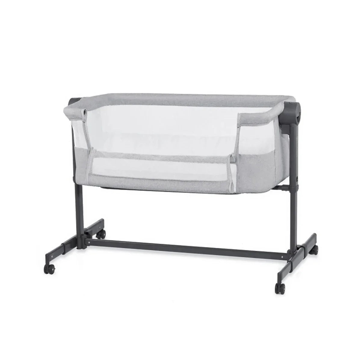 Kinderkraft Nestee Up 2 Bedside Crib - Light Grey