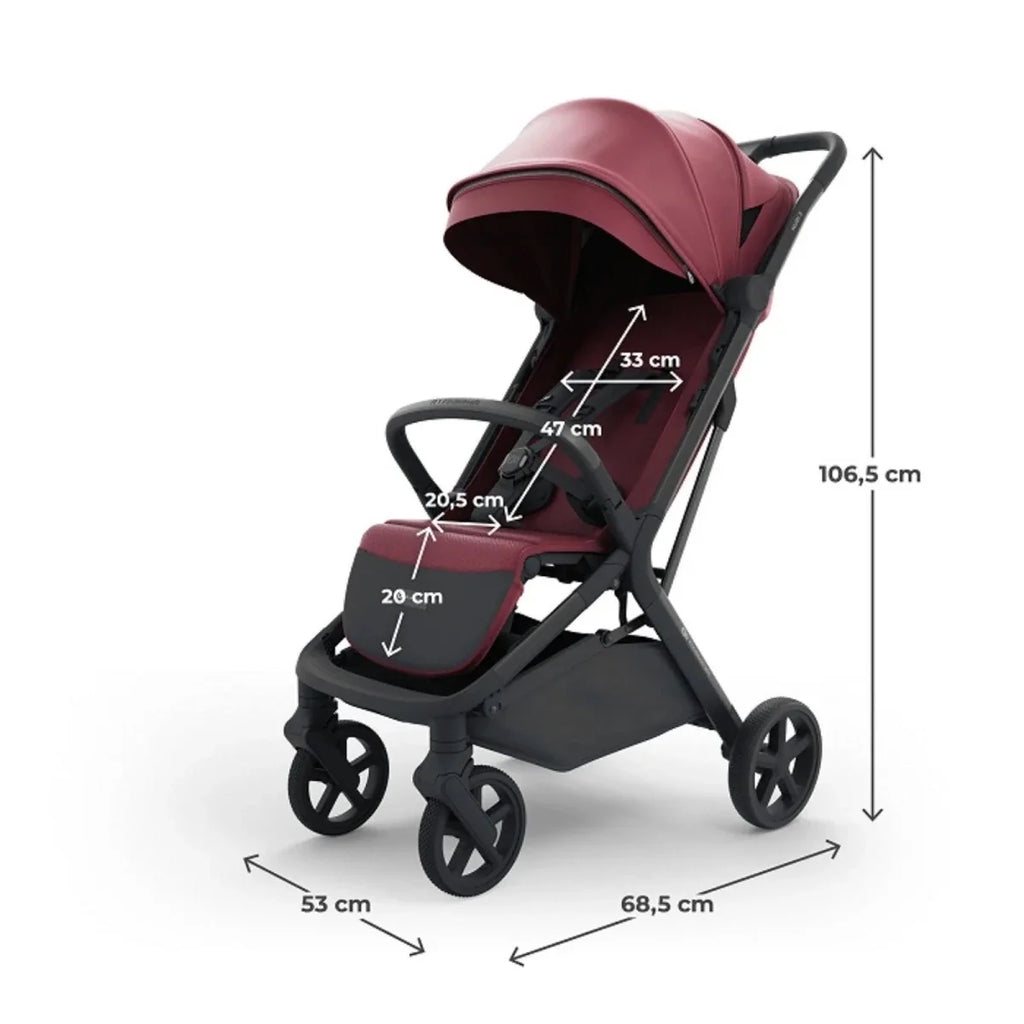 Kinderkraft Nubi 3 Stroller - Dark Ruby